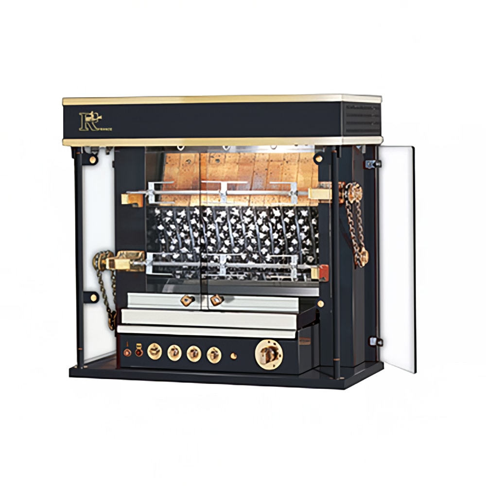 481-MF9752GLUXBLKLP Gas 2 Spit Commercial Rotisserie w/ 8 Bird Capacity, Liquid Propane