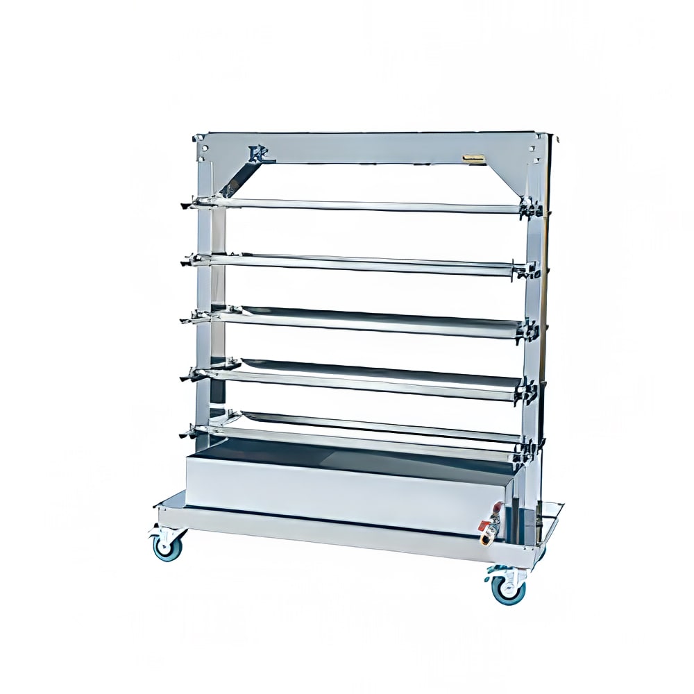 481-RACK101160 Spit Rack for (10) Spits for FlamBoyant 1160 Rotisseries, Stainless Steel