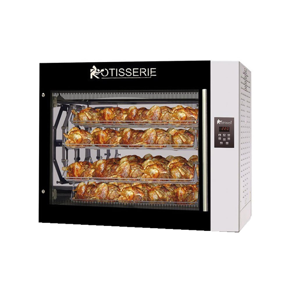 481-SC8720BLK Electric 8 Basket Rotisserie Oven w/ 40 Bird Capacity, 208-240v/3ph