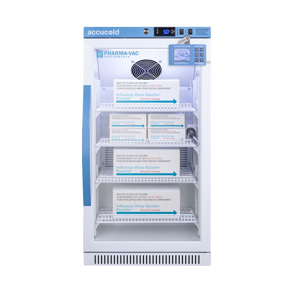 Accucold 2.83 cu ft Undercounter Pharmaceutical Refrigerator w/ Glass ...