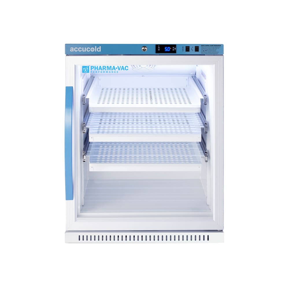 162-ARG61PVBIADADR 23" Undercounter Pharma-Vac Medical Refrigerator w/ Glass Door - 3 Drawer...