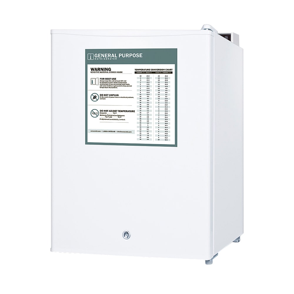 162-FF28LWHGP 2.4 cu ft Countertop Medical Refrigerator - Locking, 115v