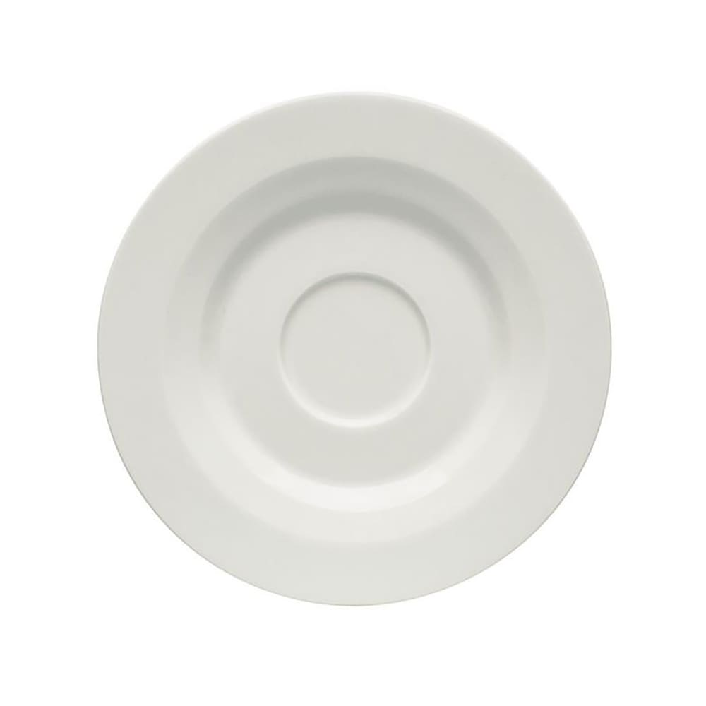 024-9126908 5 1/4" Round Allure Espresso Saucer - Porcelain, Bone White