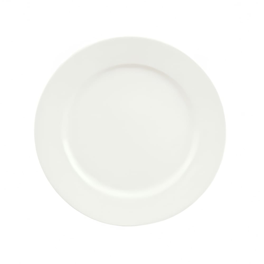 024-9130027 10 1/2" Round Porcelain Plate - Fine Dining Pattern, White