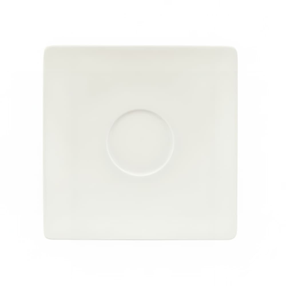 024-9137018 6 1/2" Square Saucer, Porcelain, Schonwald, Continental White