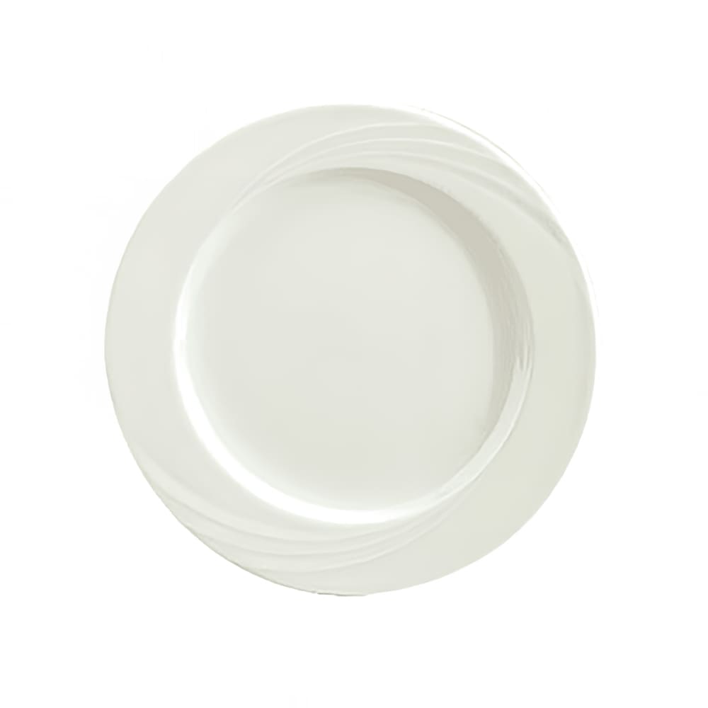 024-9180016 6 1/4" Round Porcelain Plate - Donna Pattern, White