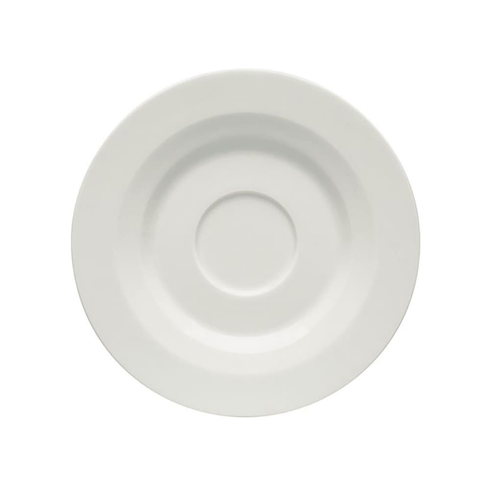 024-9126919 6 1/2" Round Allure Espresso Saucer - Porcelain, Bone White