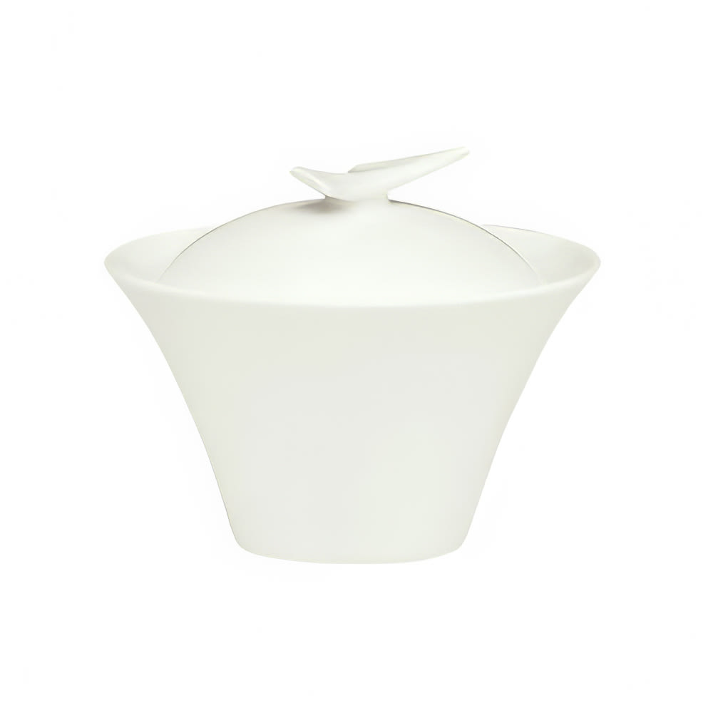 024-9134920 4 3/8" Round Sugar Bowl w/ Lid, Porcelain, Schonwald, Continental White