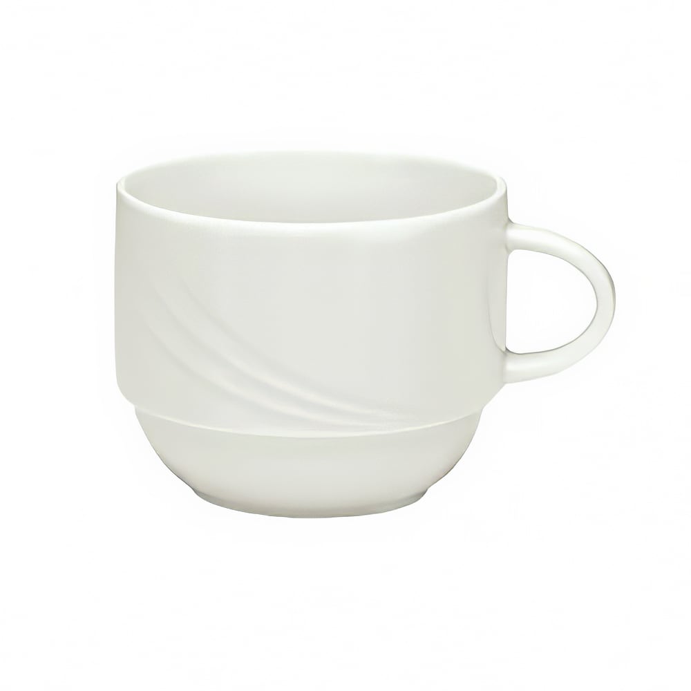 024-9185125 8 1/2 oz Porcelain Cup - Donna Pattern, White
