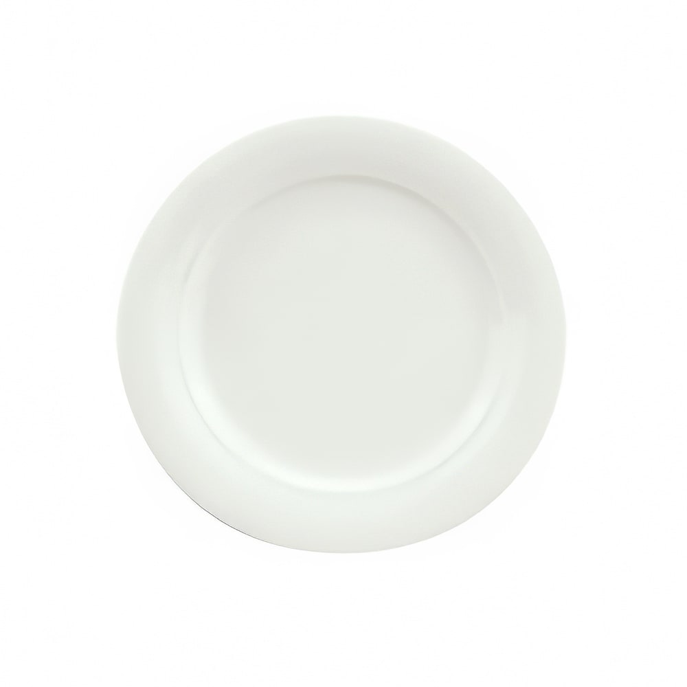 024-9190031 12 1/4" Round Porcelain Plate - Avanti Gusto Pattern, White