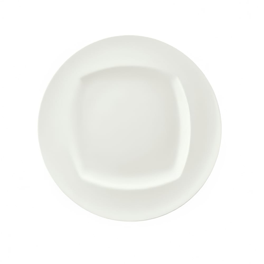 024-9320032 12 1/2" Round Porcelain Plate - Event Pattern, White
