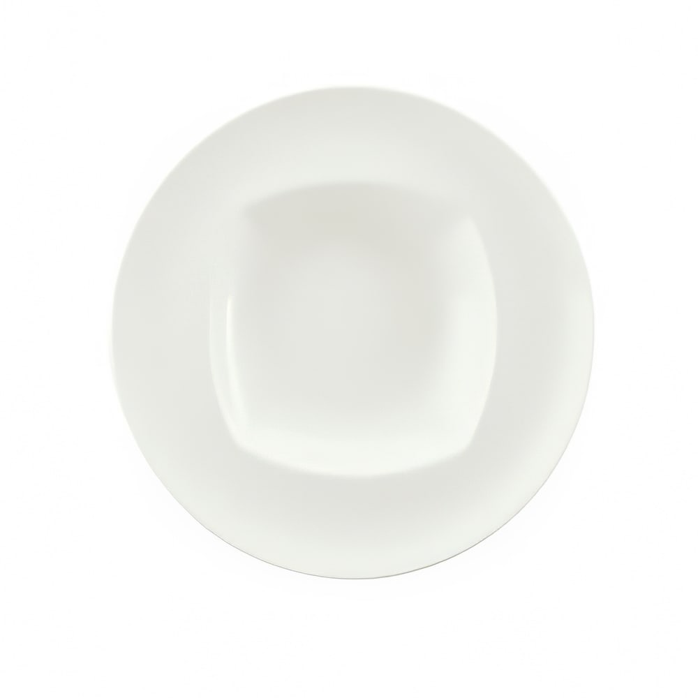 024-9320126 10 1/4 oz Round Porcelain Bowl - Event Pattern, White