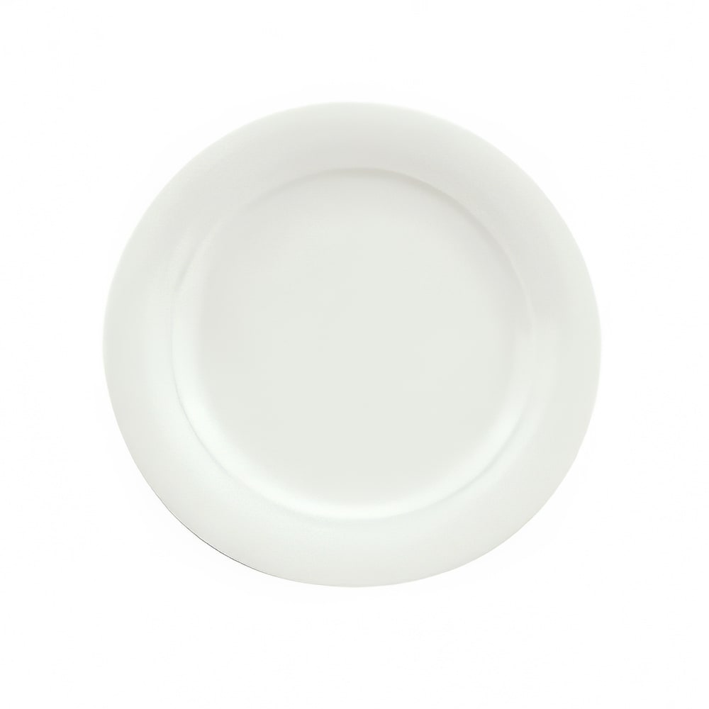 024-9190016 6 3/8" Round Porcelain Plate - Avanti Gusto Pattern, White