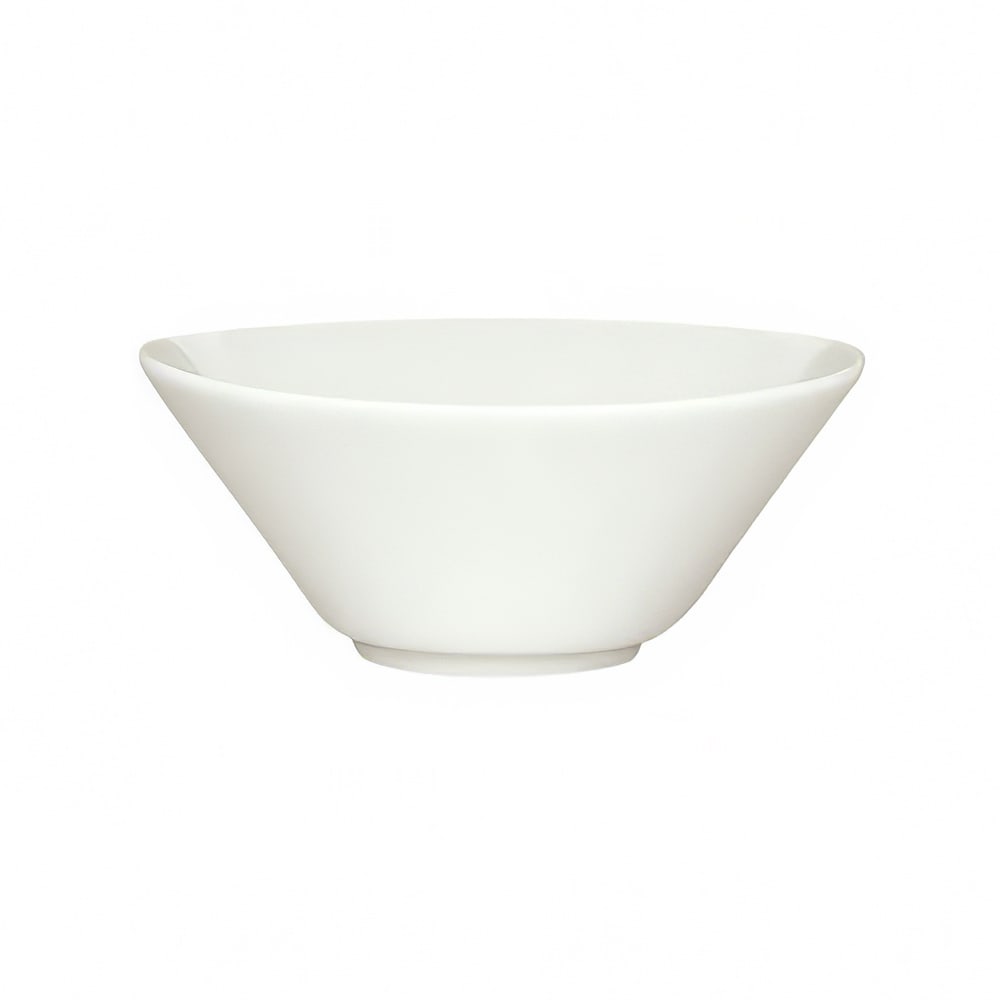 024-9356211 4 3/4 oz Oval Porcelain Bowl - Creative Complements Pattern, White