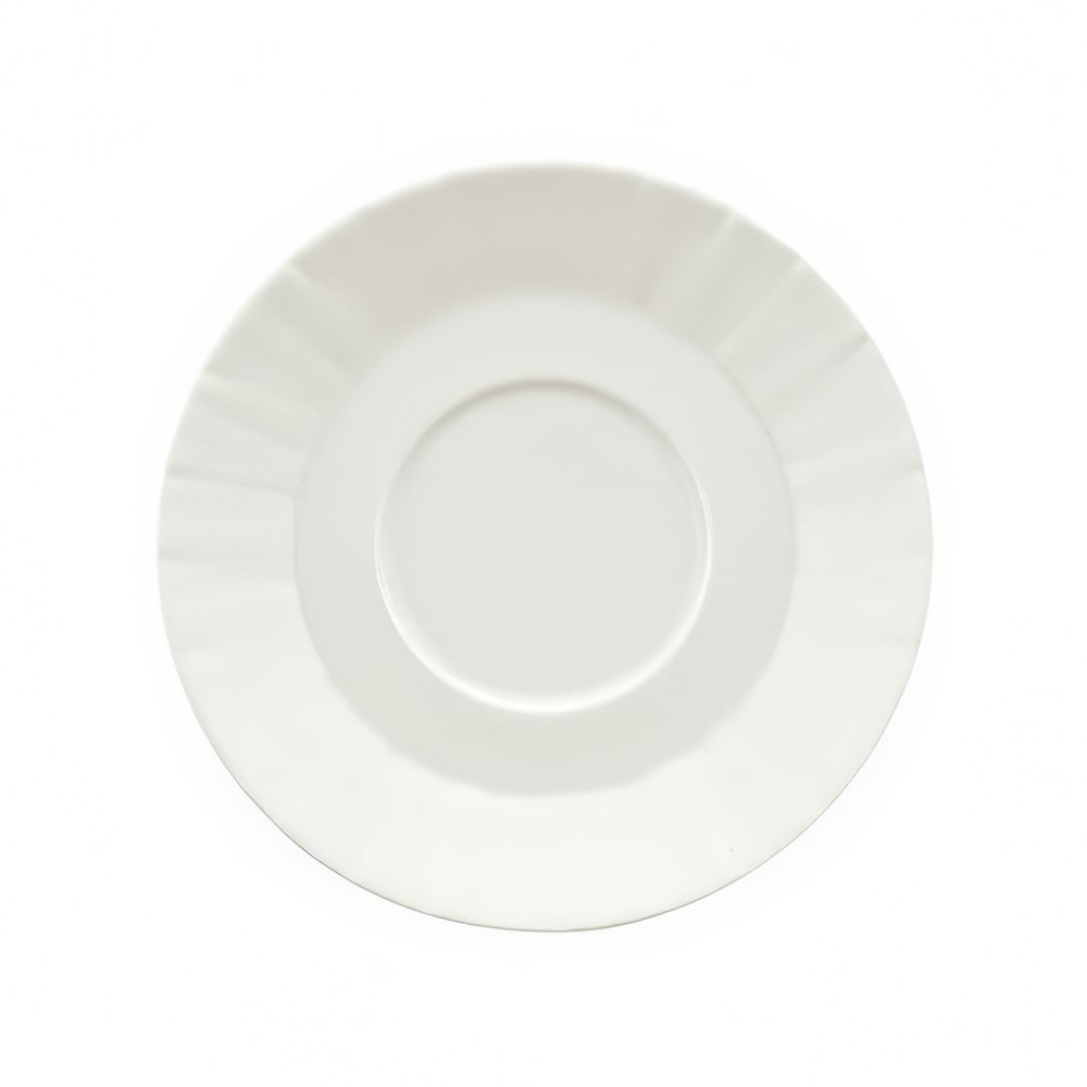 024-9366959 4 5/8" Round Porcelain Saucer - Character Pattern, White
