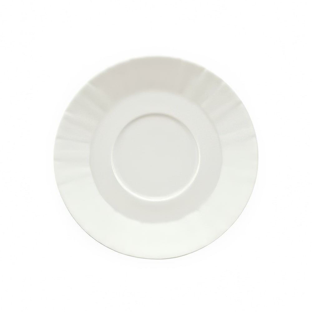 024-9366968 6 3/8" Round Porcelain Saucer - Character Pattern, White