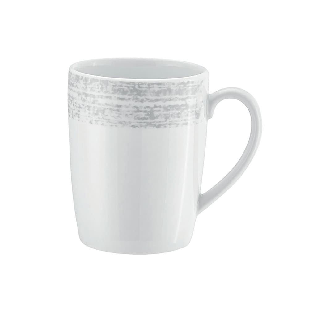 024-901563063070 10 1/8 oz Shabby Chic Mug - Porcelain, Structure Gray