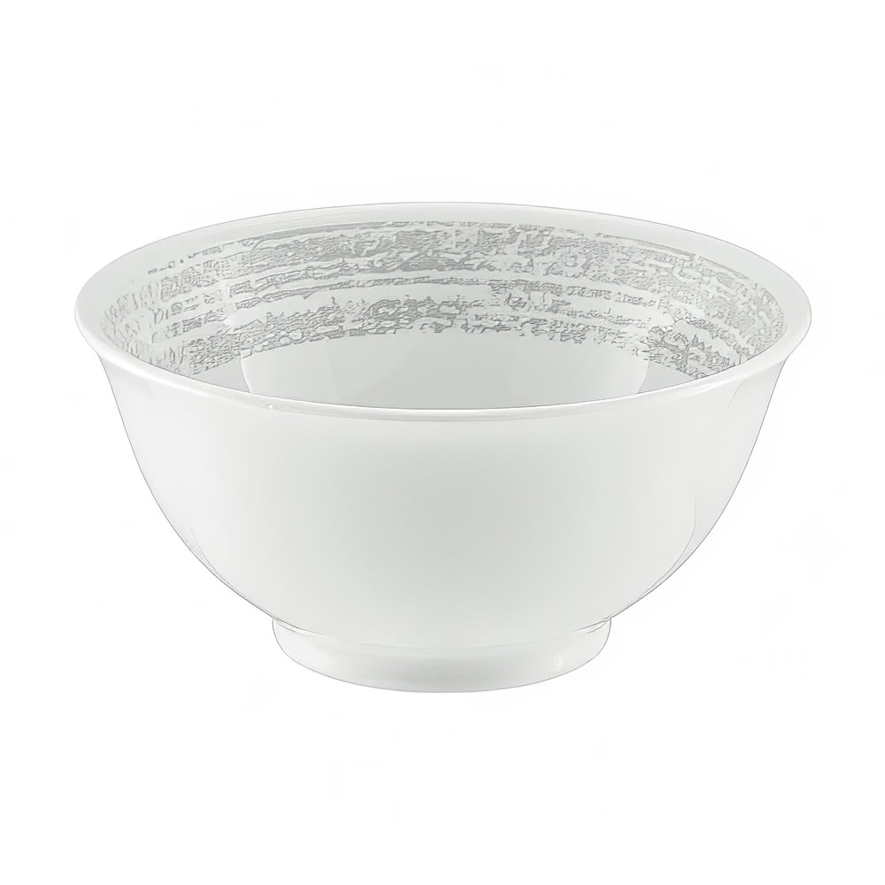 024-933666463070 5" Round Shabby Chic Bowl w/ 10 1/8 oz Capacity - Porcelain, Structure Gray