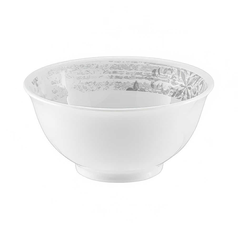 024-933666463071 5" Round Shabby Chic Bowl w/ 10 1/8 oz Capacity - Porcelain, Structure Gray