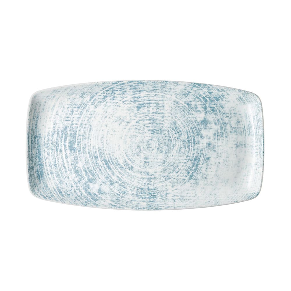 024-933233663072 14 1/8" x 7 7/8" Oblong Shabby Chic Platter - Porcelain, Structure Blu...
