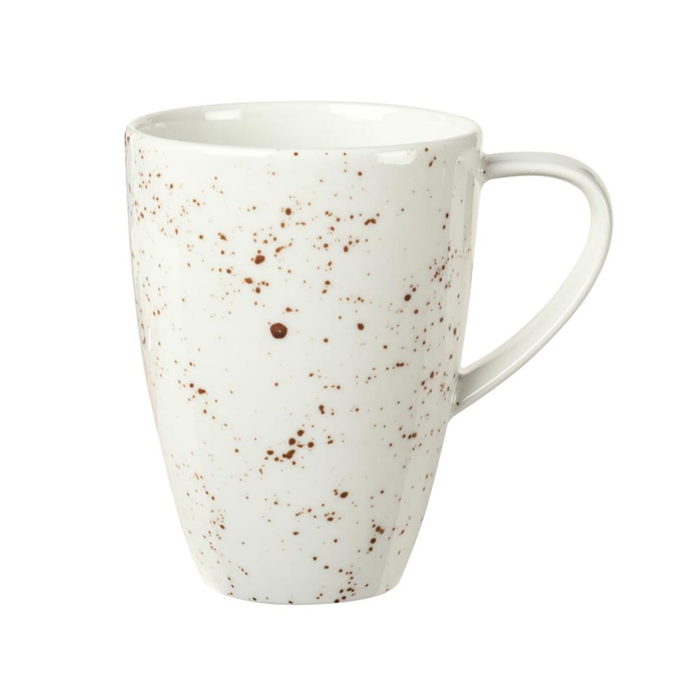 024-938563070255 10 oz Mug w/ Handle - Porcelain, Pottery Unique, White
