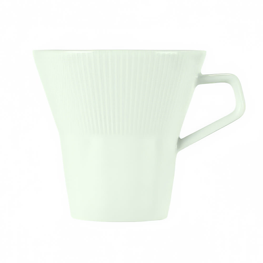 024-940527562987 8 3/4 oz Porcelain Cup - Connect Radial Pattern, White