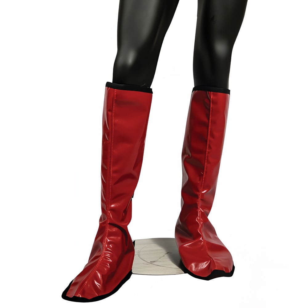 094-EZKSHG EZ-Kleen™ Poly-Cotton Shin Guards - 23 3/4" x 12 1/2", Red