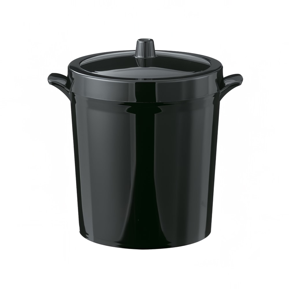 482-IB3BL 3 3/16 qt Ice Bucket - Stainless Steel, Black