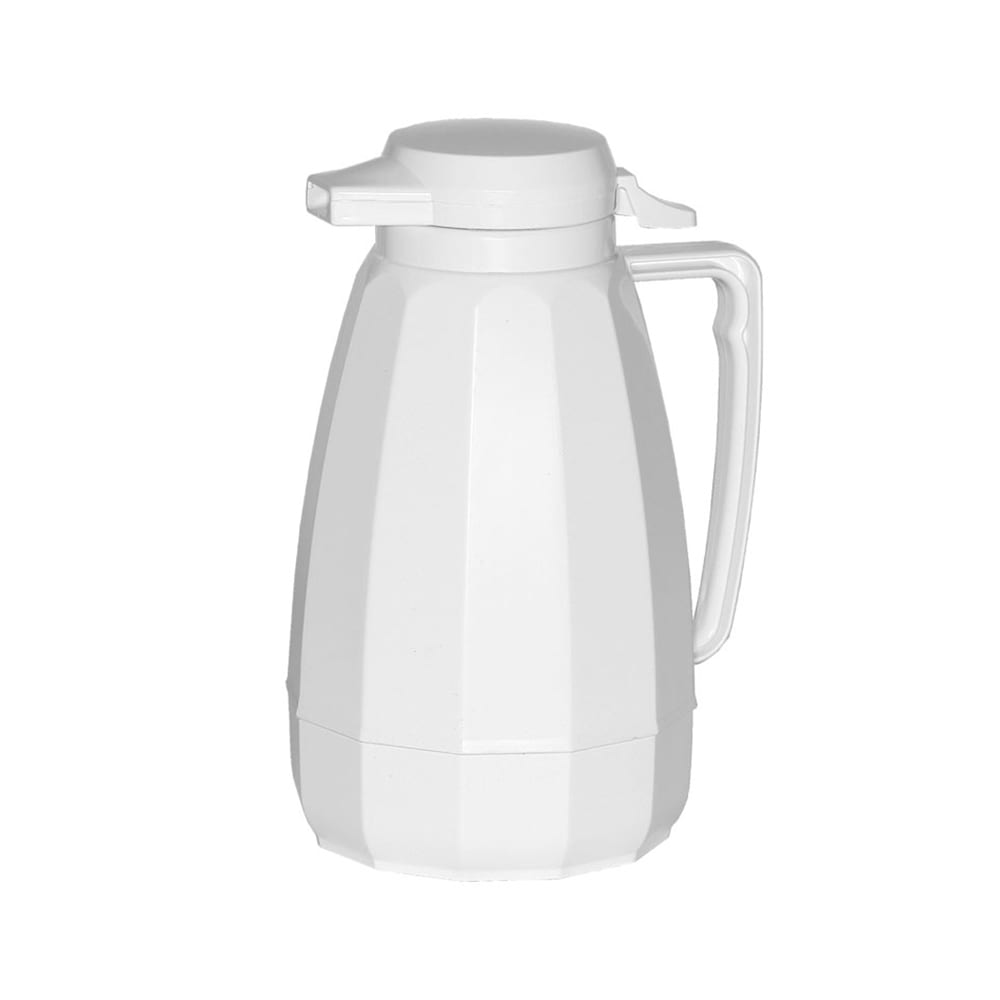 482-NG101WH 1 liter Coffee Server w/ Push Button Lid, White