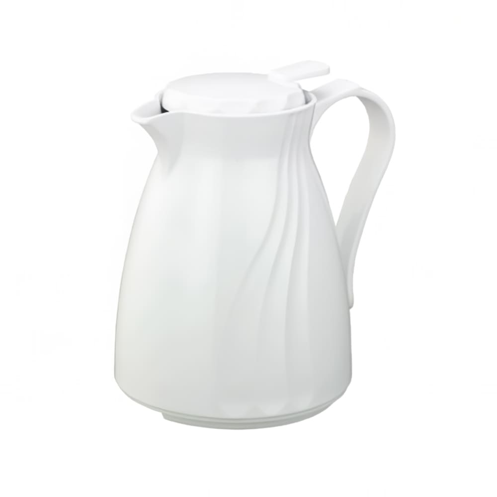 482-TNSPB06WH 20 oz Twist N’ Serv™ Carafe w/ Push Button Lid - Plastic, White