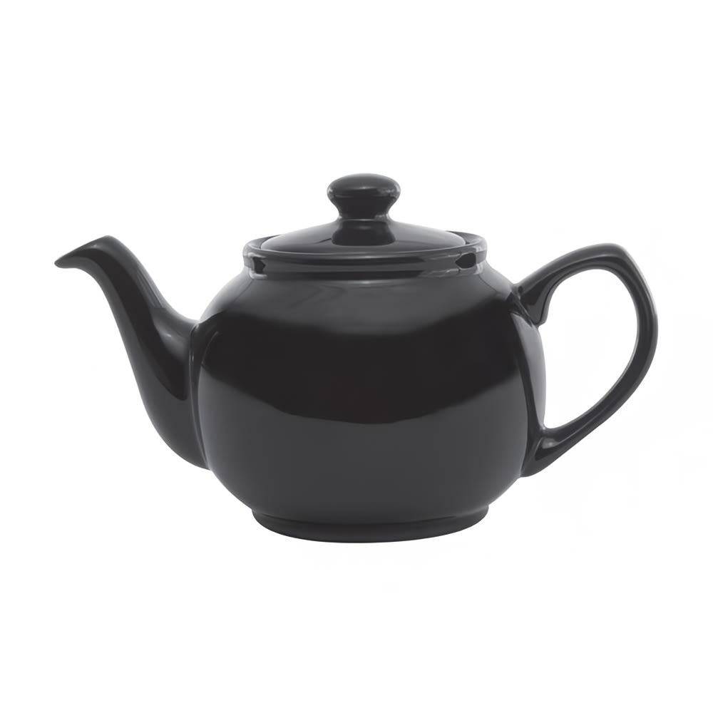 482-TPCE16BL 16-oz English-Style Teapot, Black Ceramic