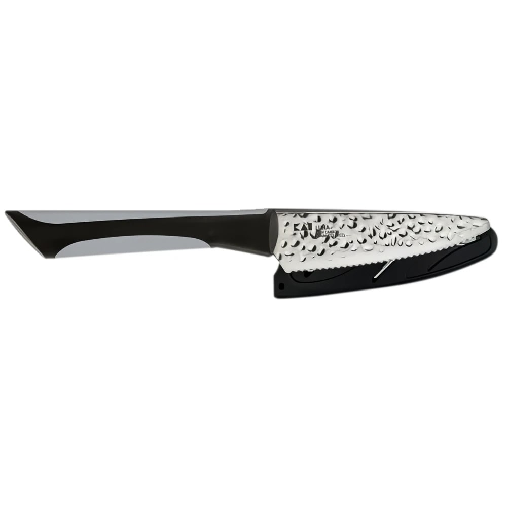 194-AB7076 4" Citrus Knife w/ Black Soft-Grip Handle, Stainless Steel Blade