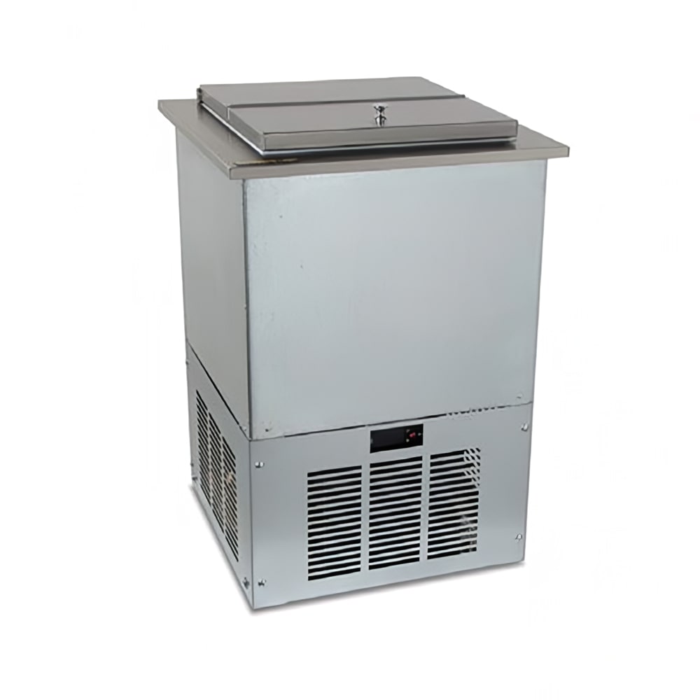 086-SKFDI18ELUS1 17 4/5" Drop In Ice Cream Dipping Cabinet w/ (1) 3 gal Tub Capacity - Silve...