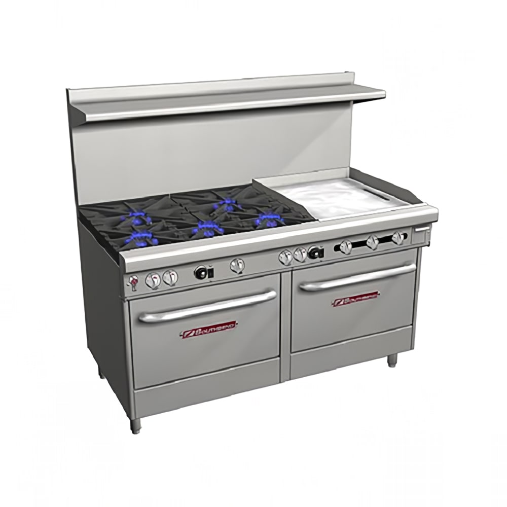 348-4606AA2TRNG 60" 5 Burner Gas Range w/ Griddle & (2) Convection Ovens, Natural Gas