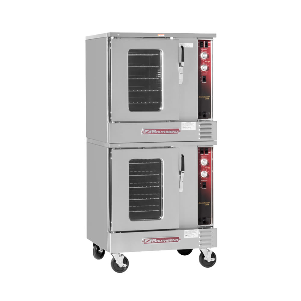 348-EH20SC2401 MarathonerGold Double Half Size Electric Convection Oven - 15 kW, 240v/1ph