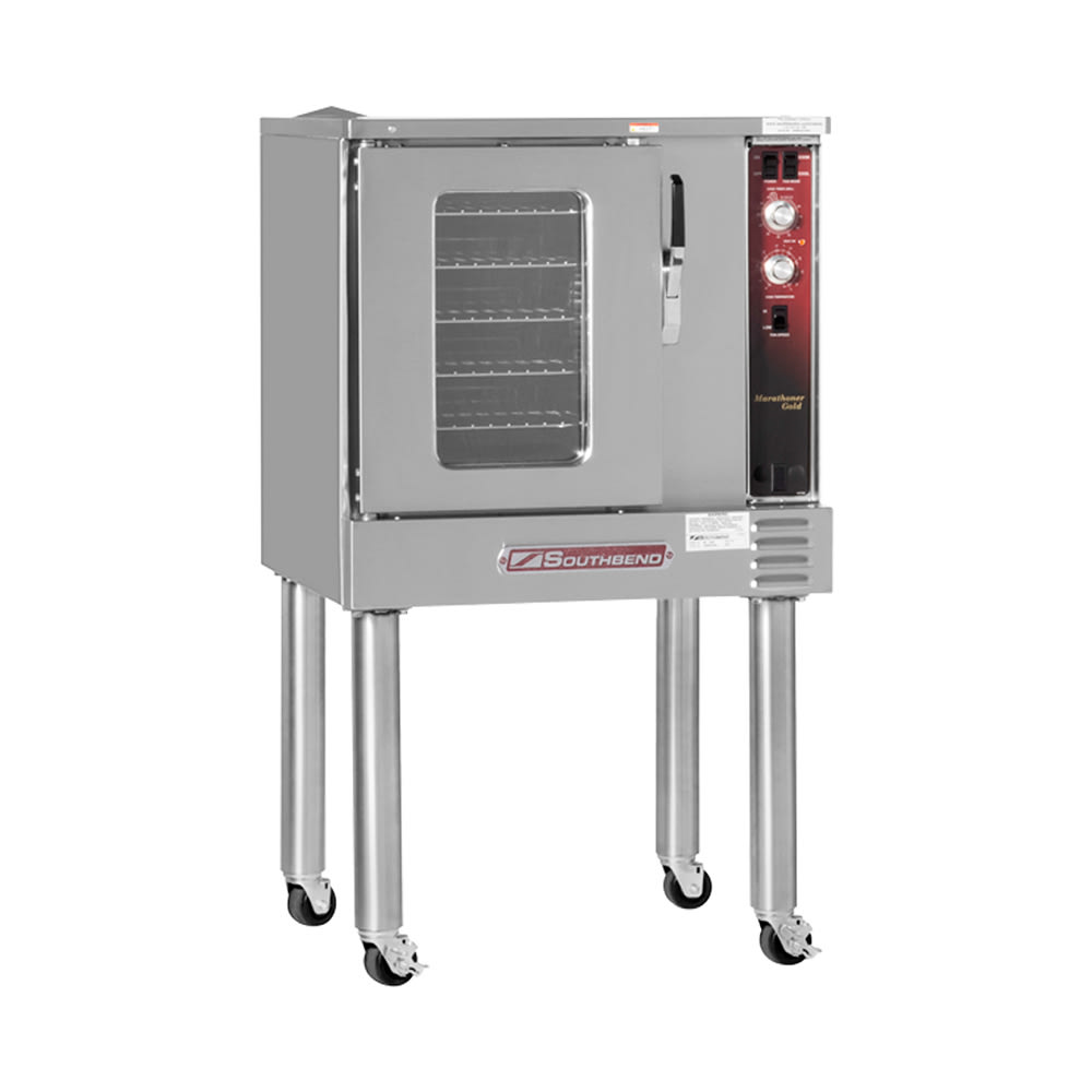 348-GH10SCNG MarathonerGold Single Half Size Natural Gas Convection Oven - 30,000 BTU