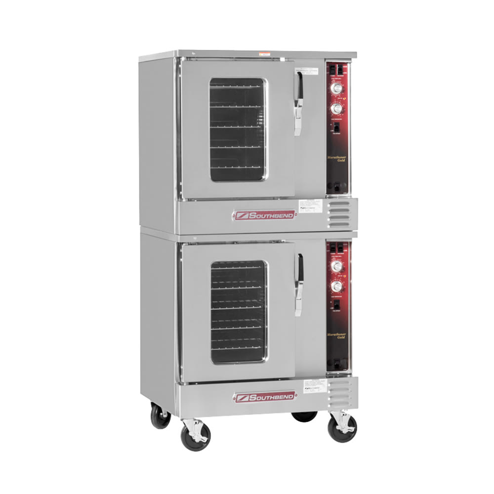 348-EH20SC2403 MarathonerGold Double Half Size Electric Convection Oven - 7.5 kW, 240v/3ph