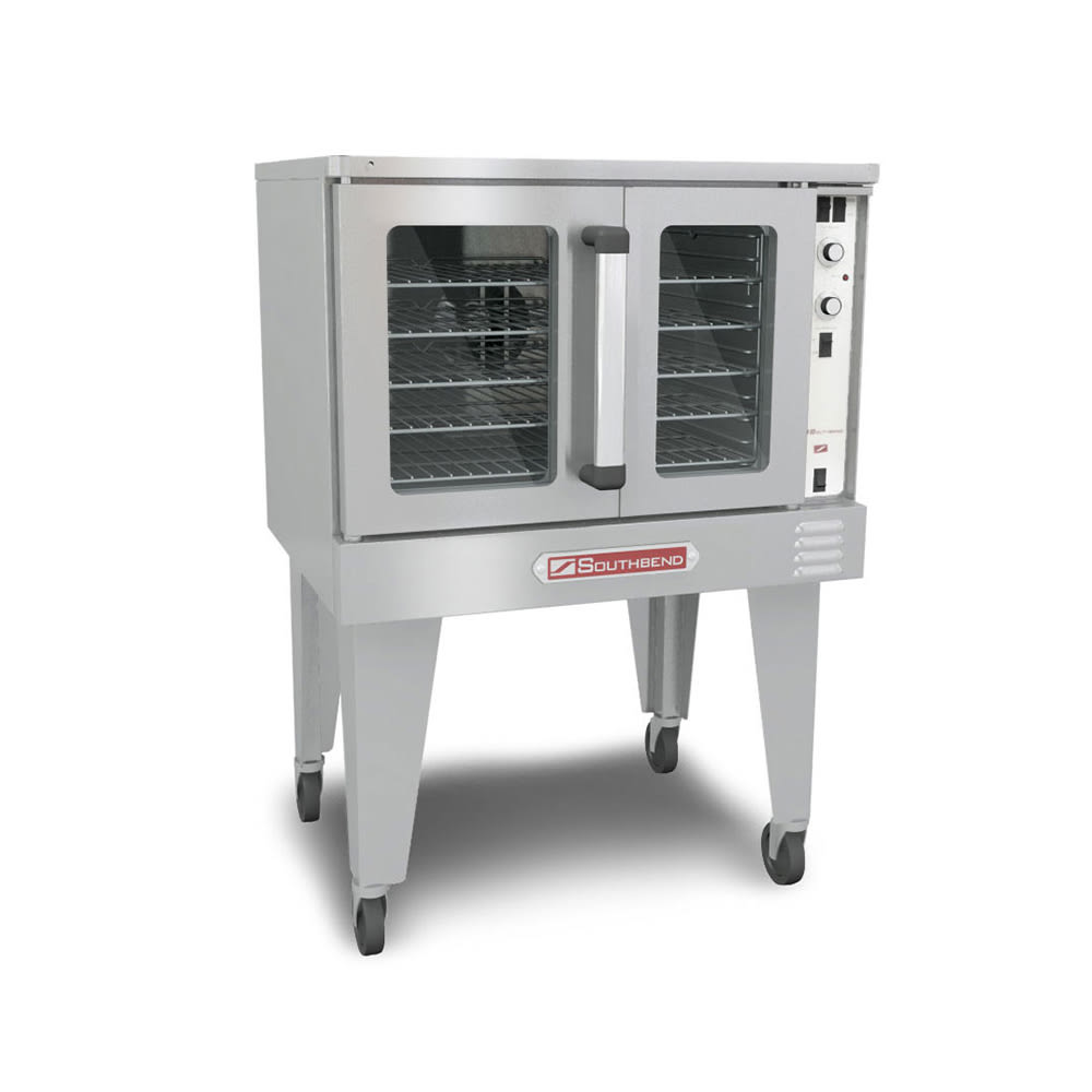 348-SLEB10SC2401 SilverStar Bakery Depth Single Full Size Electric Convection Oven - 11kW, 240v/1...