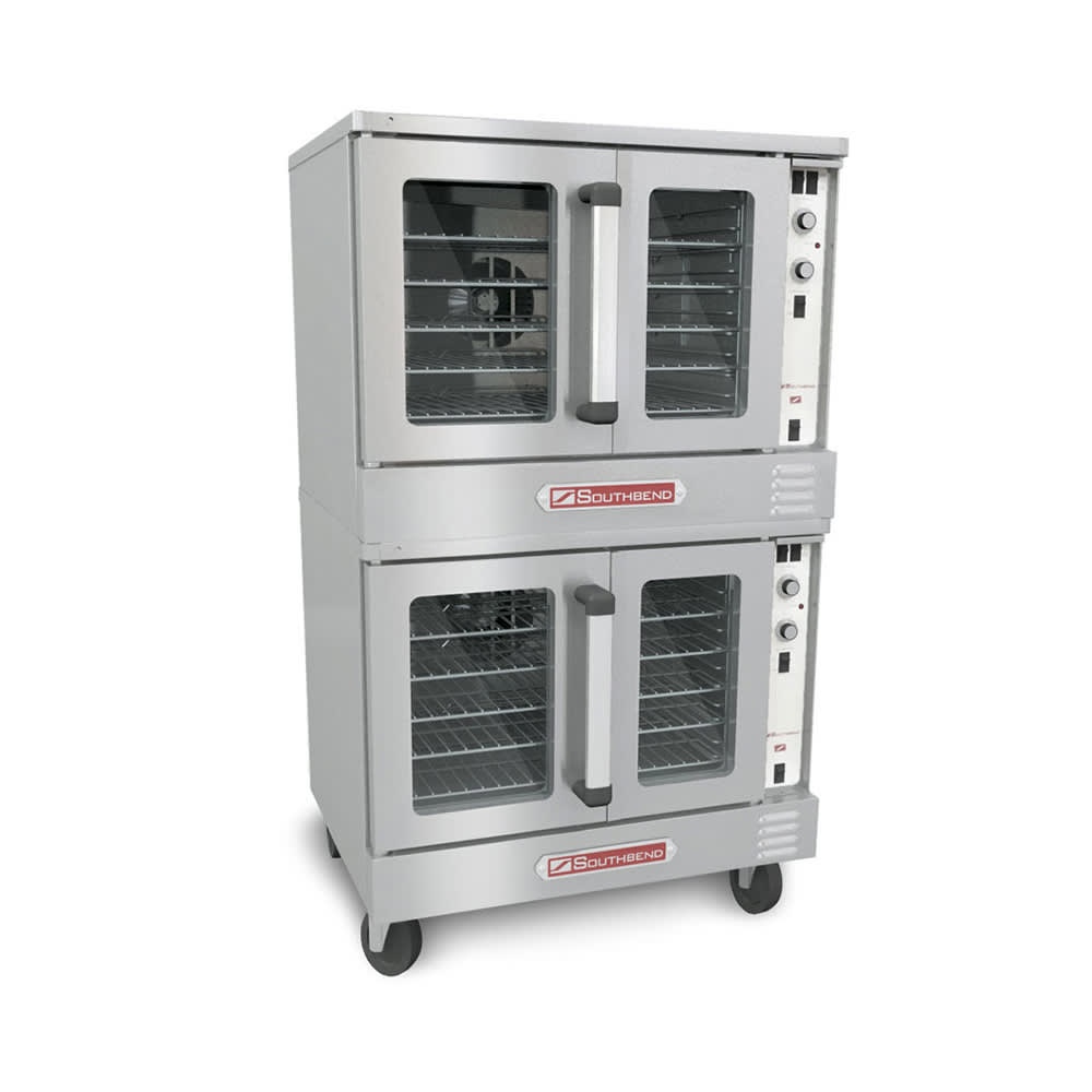 348-SLES20SC2081 SilverStar Double Full Size Electric Convection Oven - 12kW, 208v/1ph
