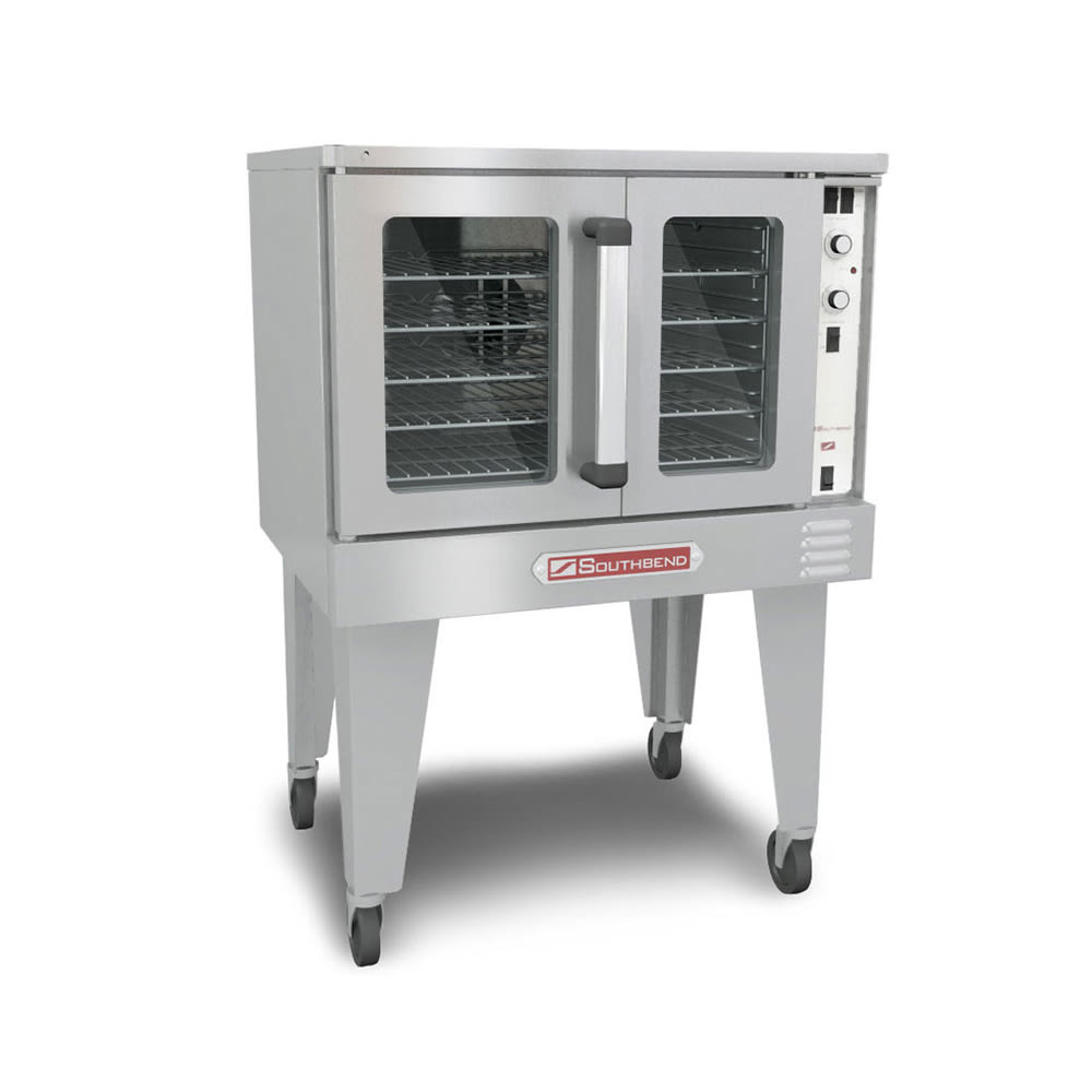 348-SLEB10SC2403 SilverStar Bakery Depth Single Full Size Electric Convection Oven - 11kW, 240v/3...
