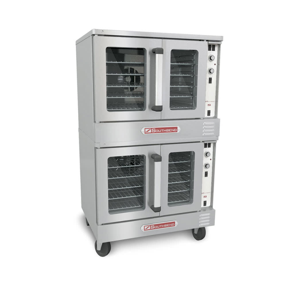 348-SLES20SC2083 SilverStar Double Full Size Electric Convection Oven - 12kW, 208v/3ph