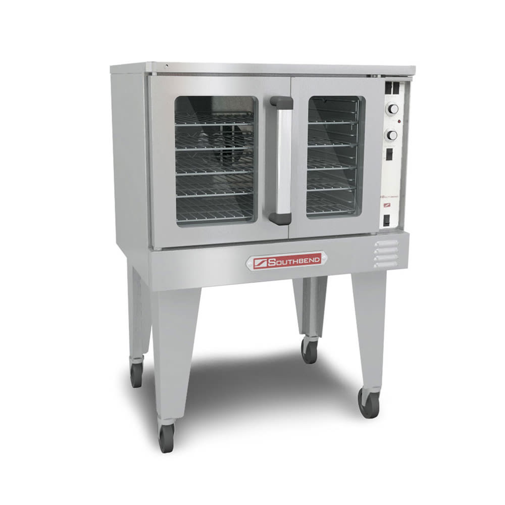 348-SLEB10SC2081 SilverStar Bakery Depth Single Full Size Electric Convection Oven - 11kW, 208v/1...