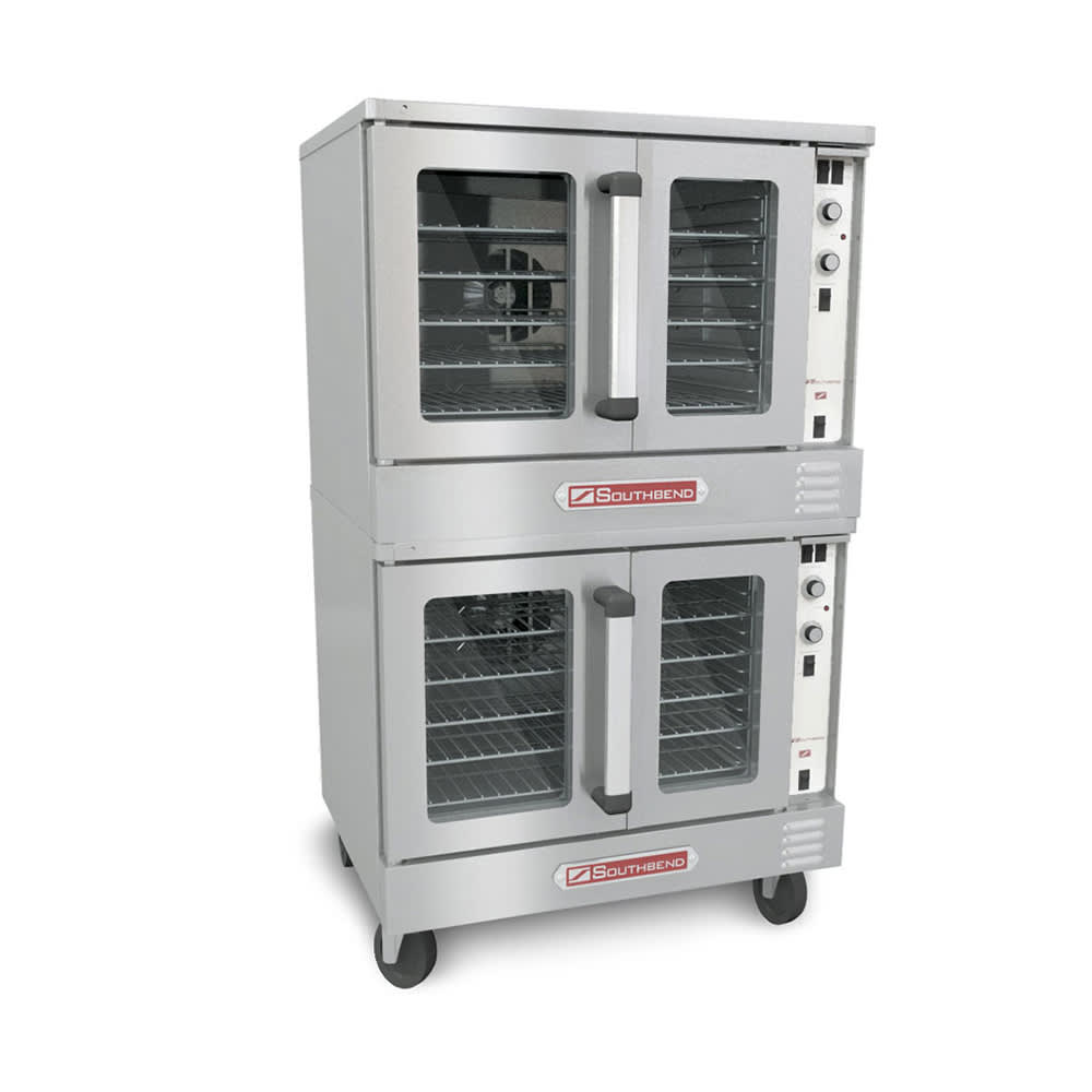 348-SLES20SC2403 SilverStar Double Full Size Electric Convection Oven - 12kW, 240v/3ph