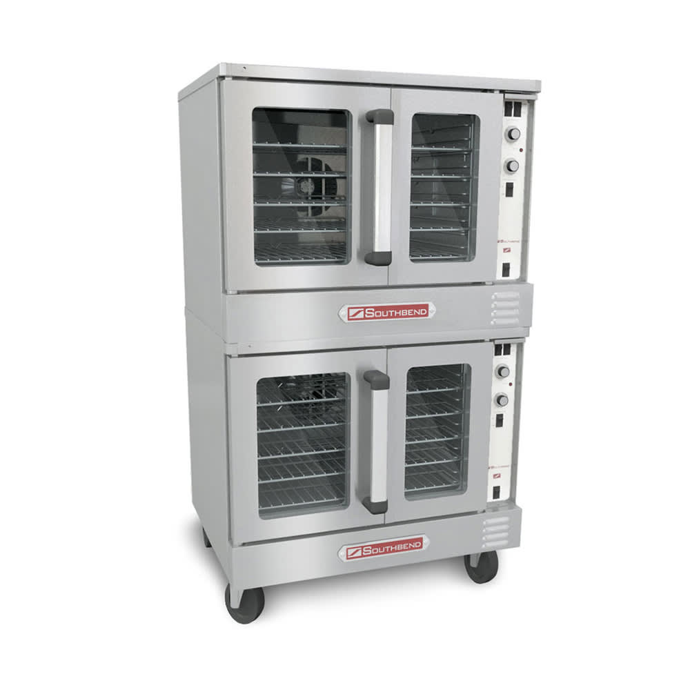 348-SLES20SC2401 SilverStar Double Full Size Electric Convection Oven - 12kW, 240v/1ph