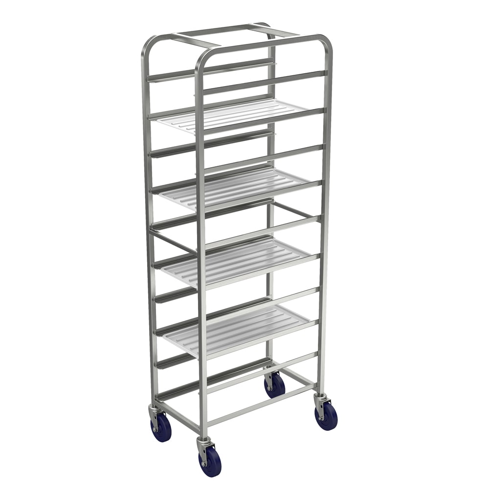 145-AL1012 13"W 10 Platter Cart w/ 6" Bottom Load Slides