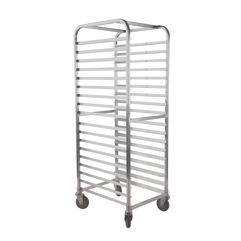 145-AL1820B 21"W 20-Sheet Pan Rack w/ 3" Bottom Load Slides