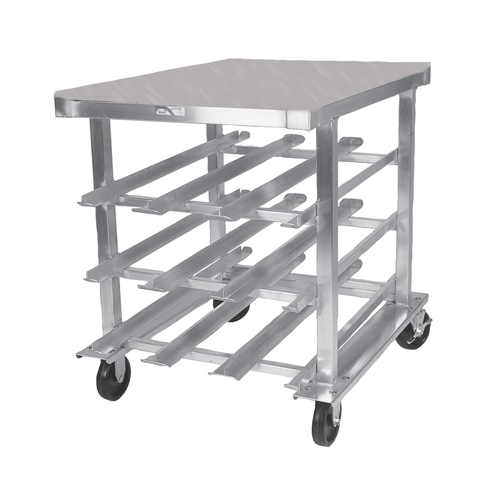 145-CR72SS 40"H Mobile Can Rack w/ (72) #10 or (96) #5 Capacity