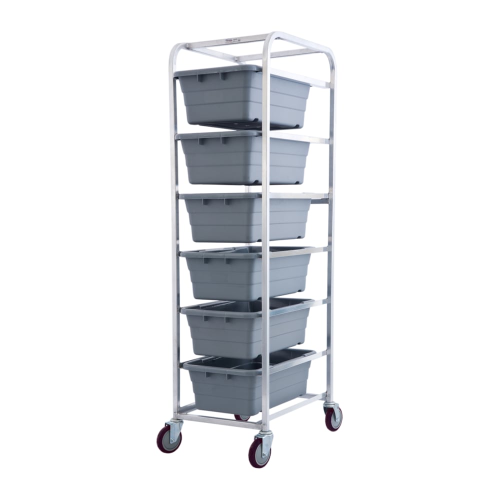 145-SSL6 Mobile Lug Cart w/ 6 Lug Capacity, Stainless Steel