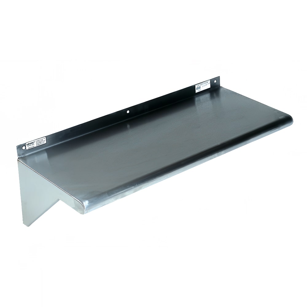 145-SSWMS104 Fabricated Wall Mounted Shelf, 48"W x 10"D, Stainless Steel