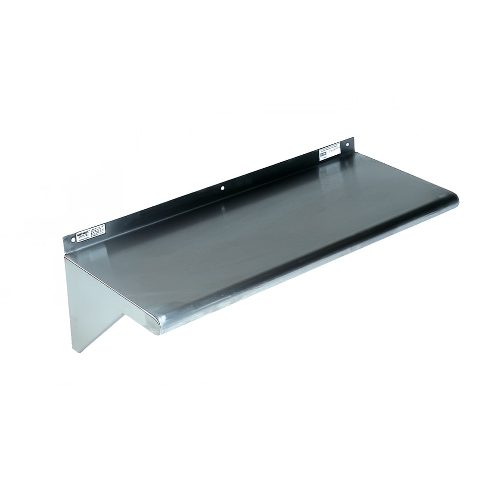145-SSWMS157 Fabricated Wall Mounted Shelf, 15"W x 15"D, Stainless Steel